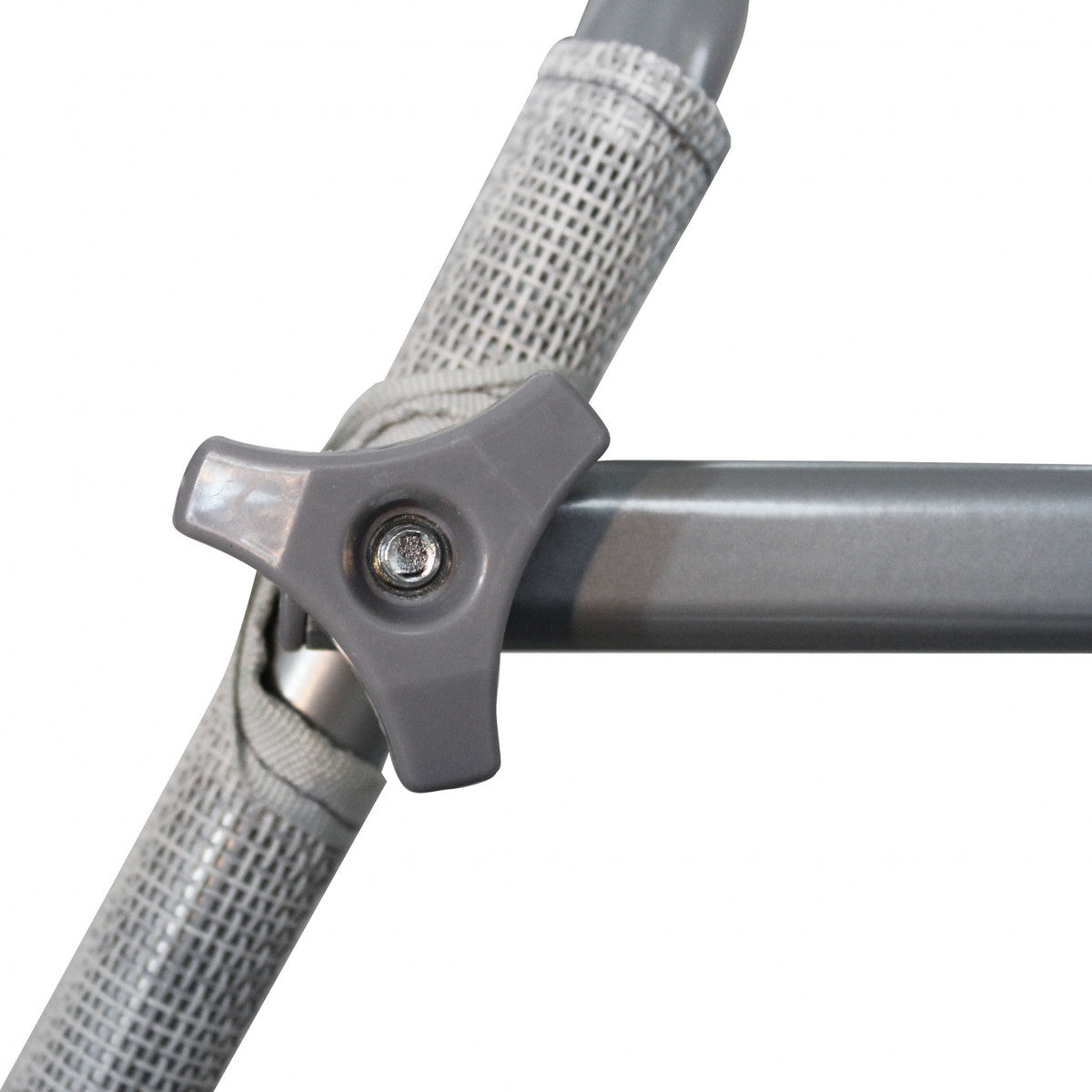 Brandina pieghevole da spiaggia in metallo con tettuccio Abel