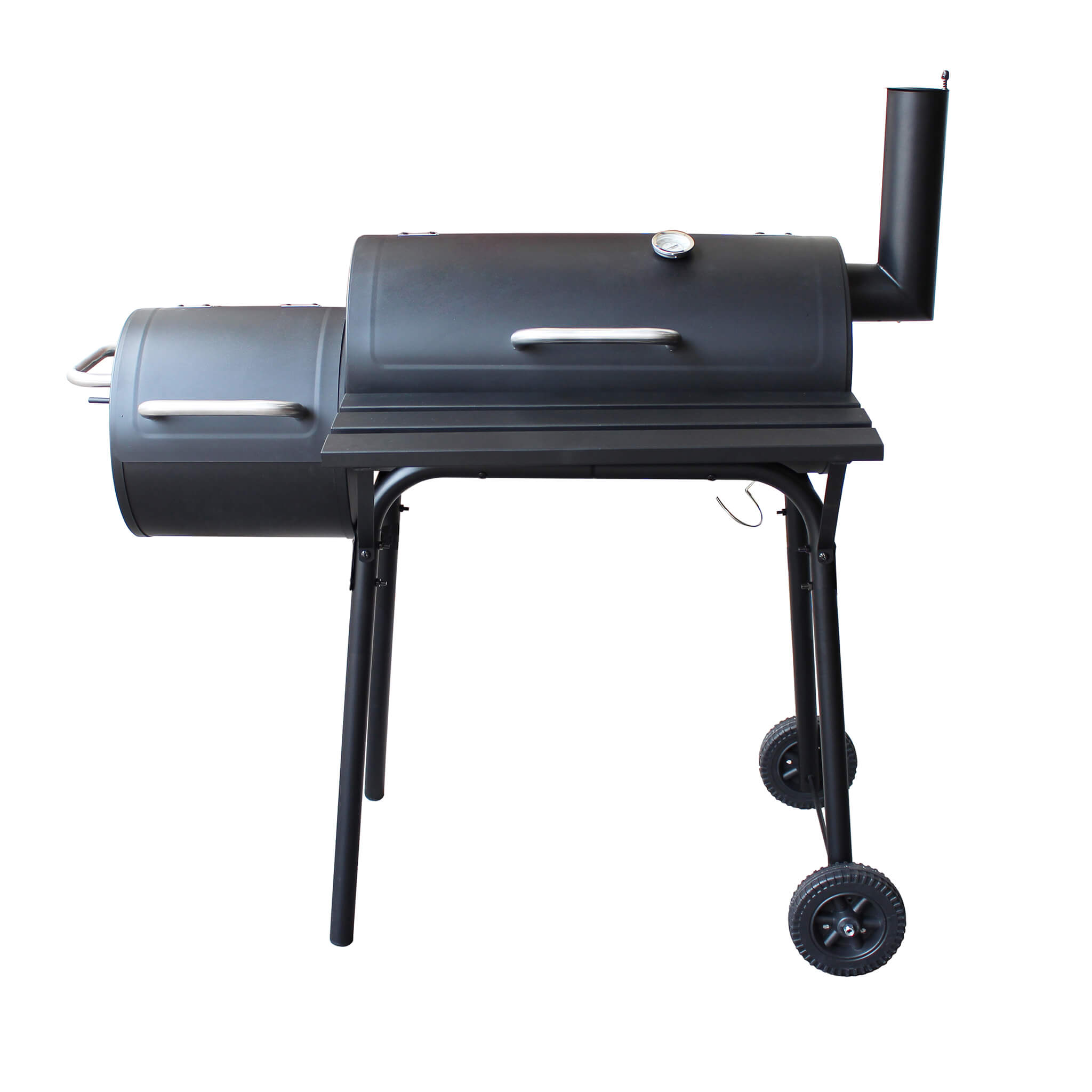 Barbecue a carbone con griglia in acciaio ed affumicatore laterale Essex