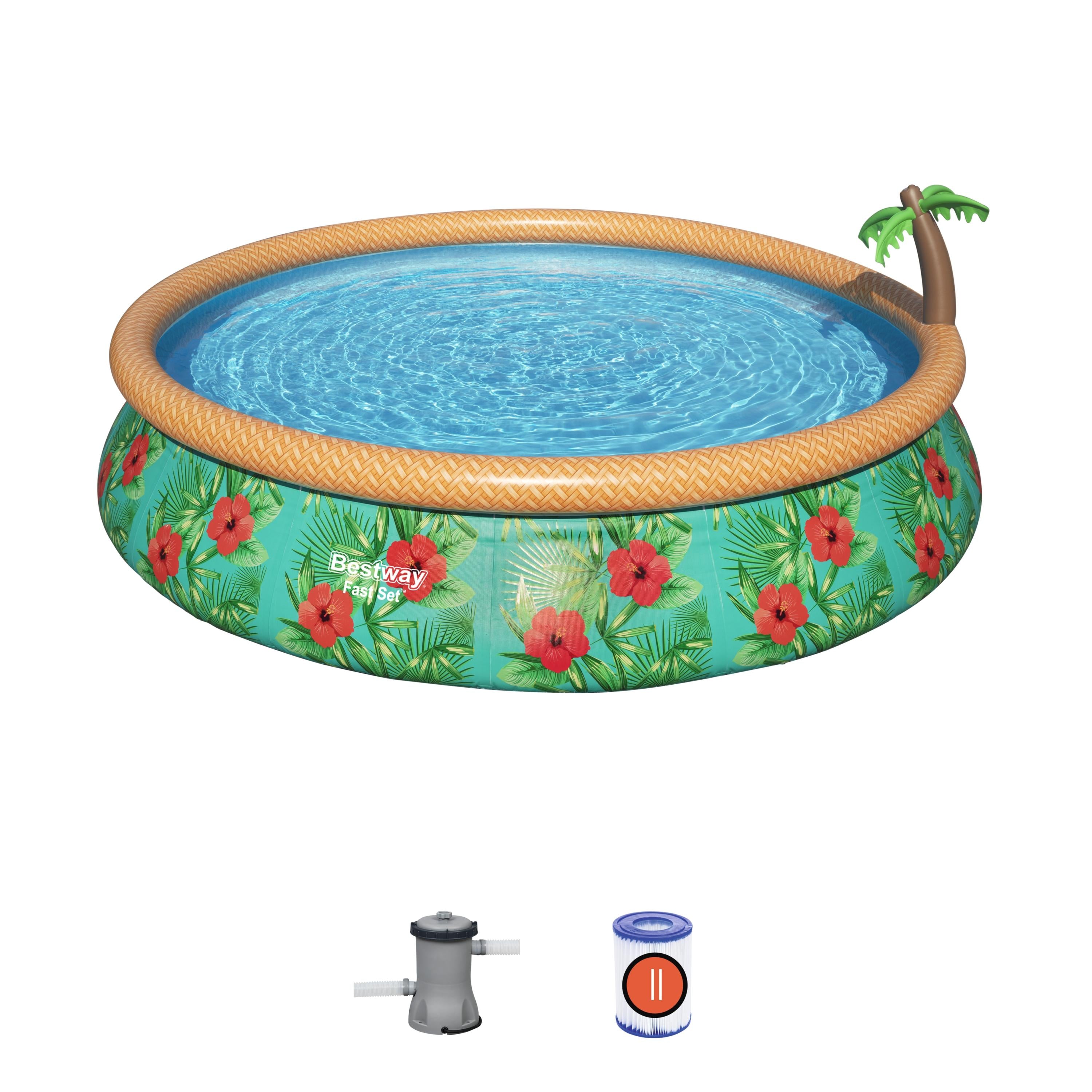 Piscina con Anello Autoportante 457x84 cm Paradise Palms fast set Bestwa