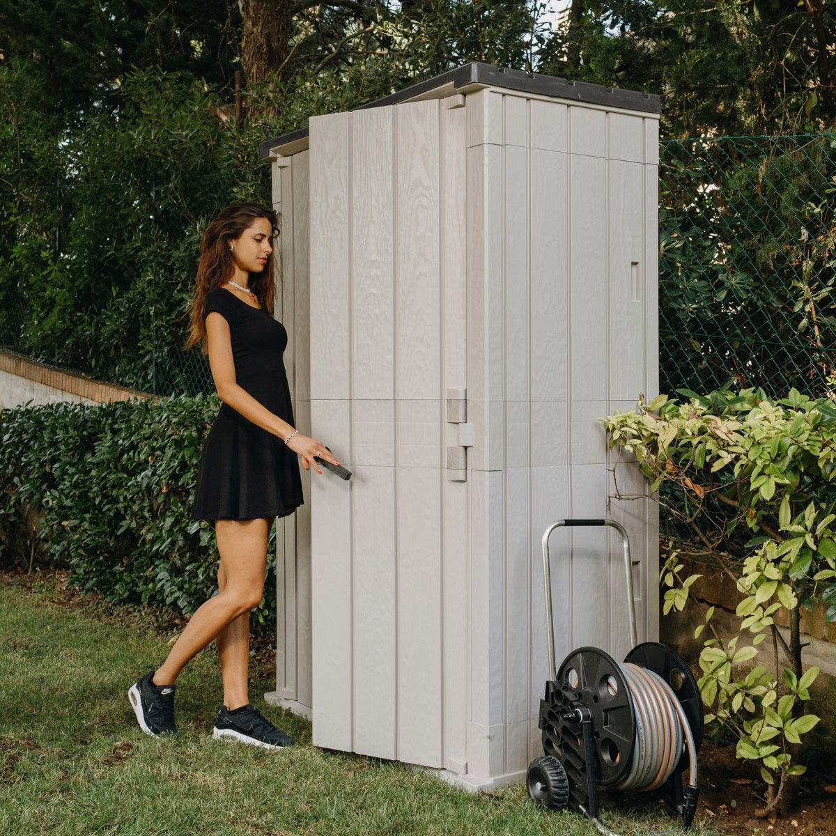 Casetta capanno armadio da giardino con due porte High Stora Way Shed Toomax
