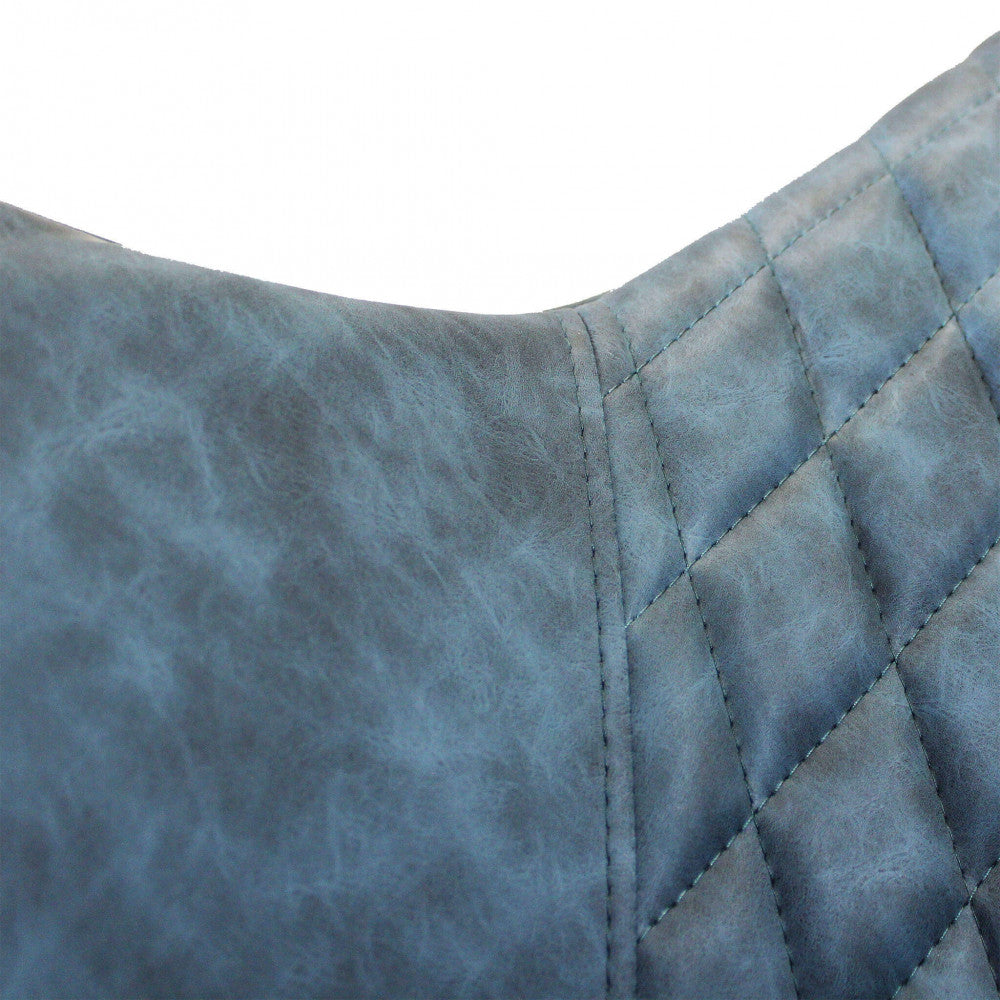 Sedia poltrona da interno con struttura in metallo e seduta larga imbottita rivestita in ecopelle Chair XL