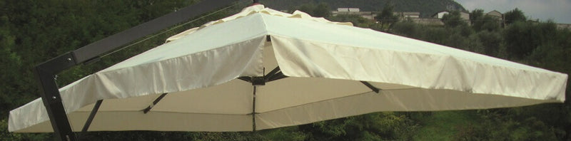 Telo di ricambio 3x4 mt in poliestere beige 270 gr con bordino per ombrellone Venìam