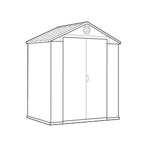 Casetta cottage in resina da giardino con struttura resistente doppio strato con rinforzi interni Darwin Keter