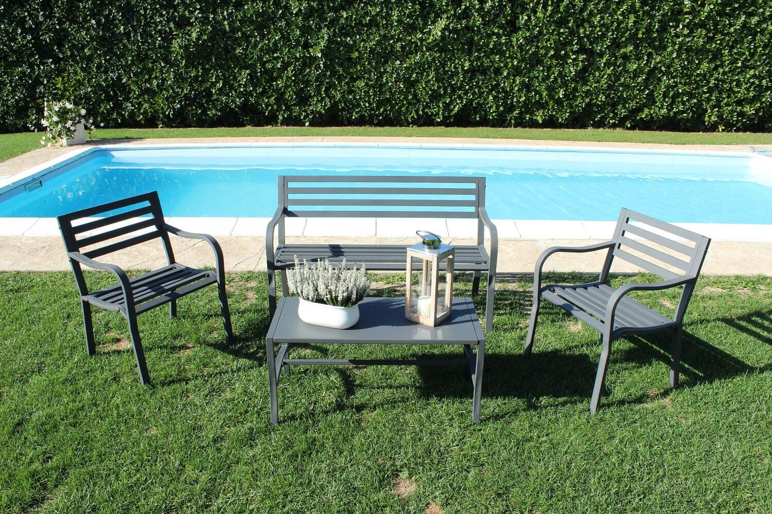 Tavolino in metallo per esterno LIVING