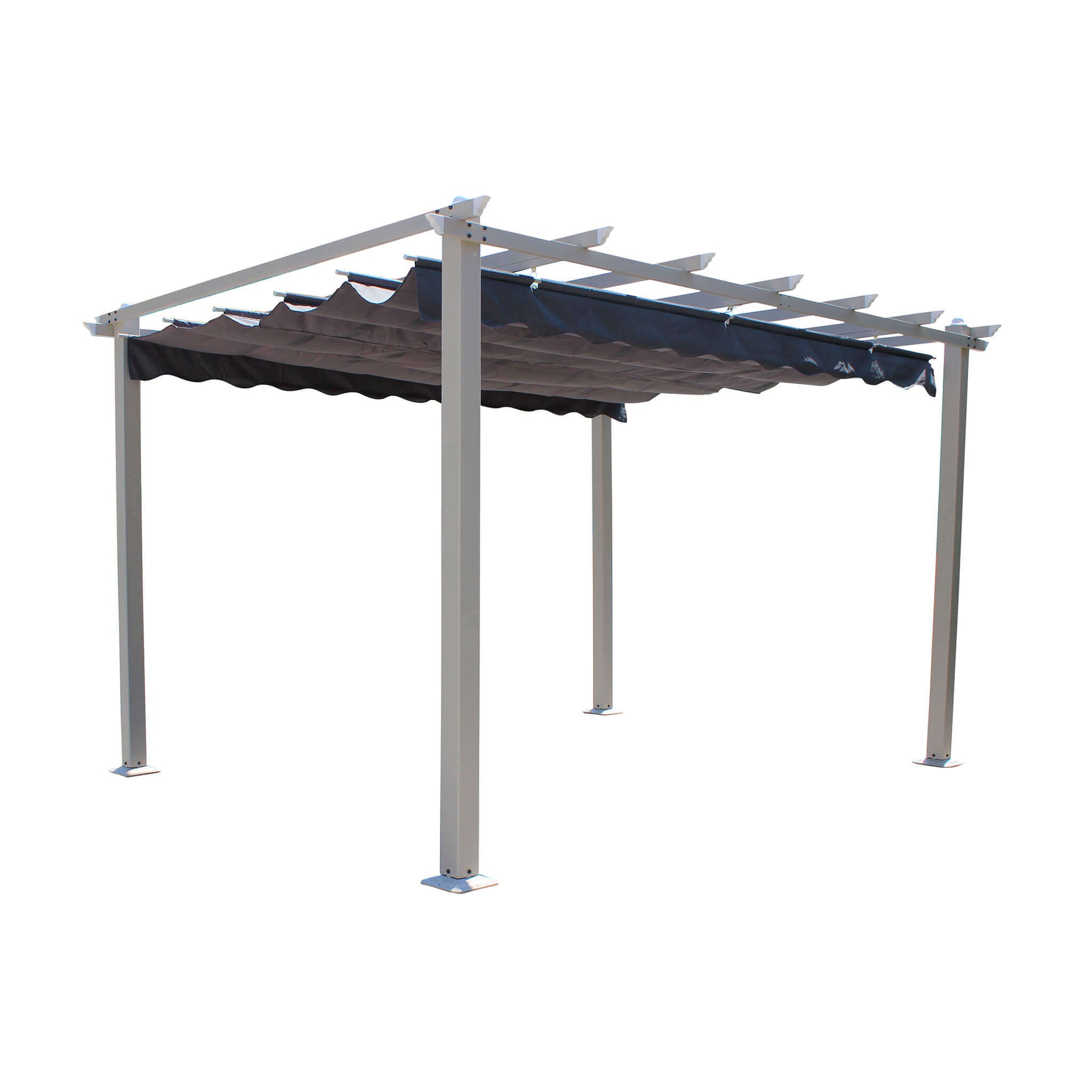 Gazebo da esterno 3x4 mt in acciaio ed alluminio con telo in poliestere Good Summer