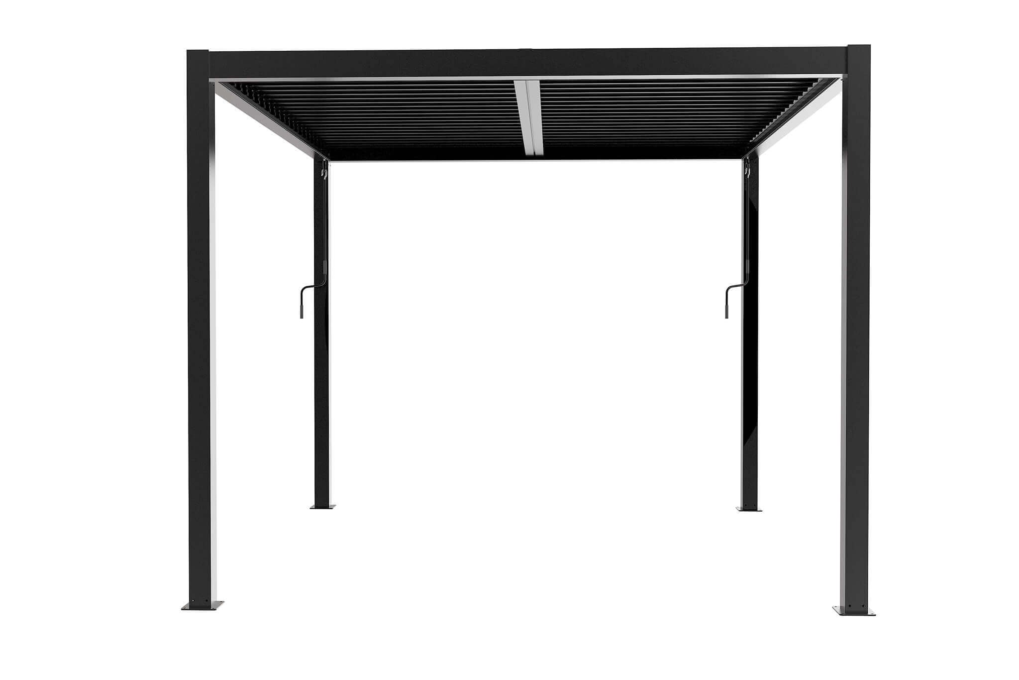 Pergola bioclimatica 4x4 mt in alluminio con lamelle orientabili manualmente Ocean