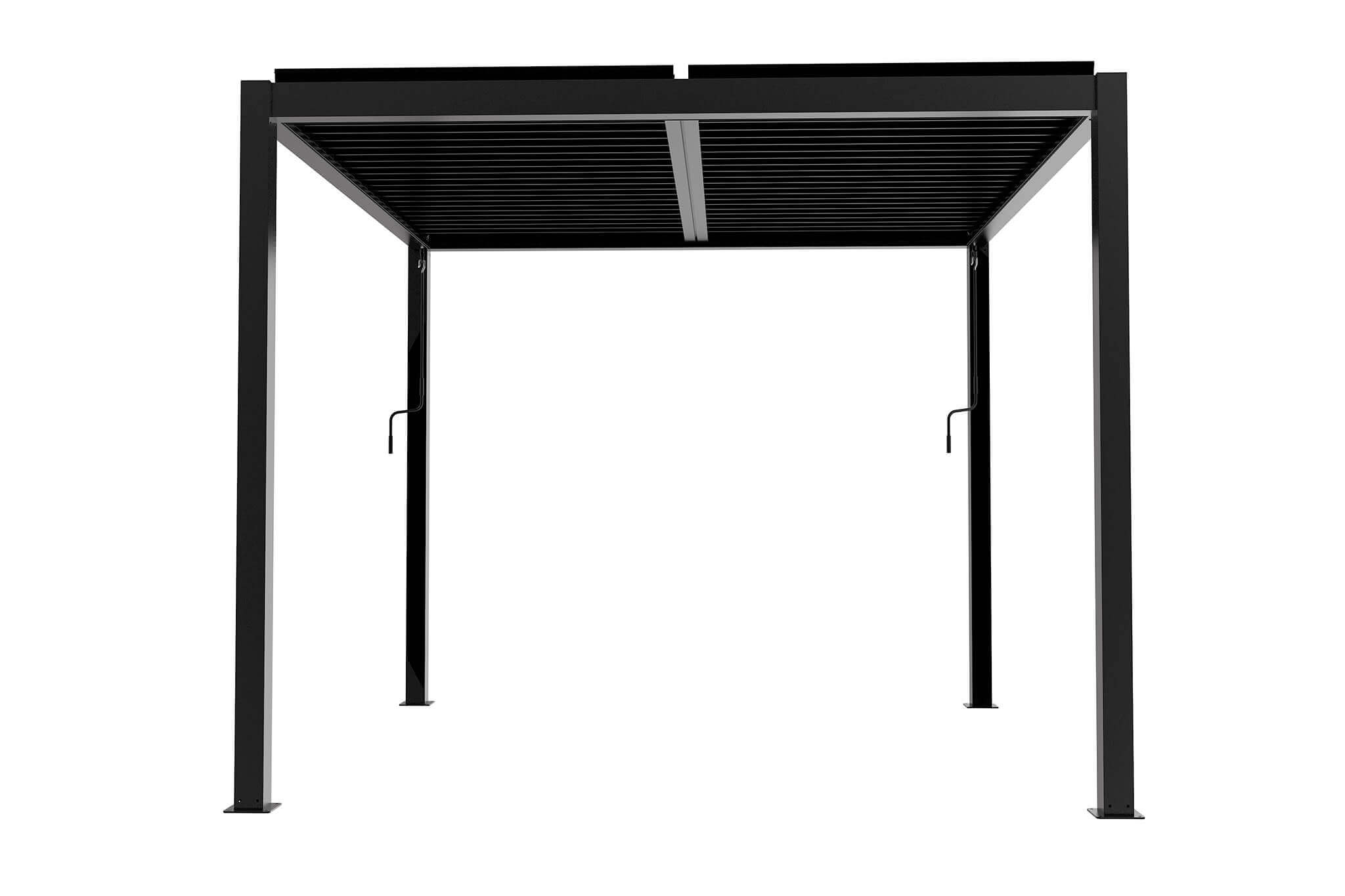 Pergola bioclimatica 4x4 mt in alluminio con lamelle orientabili manualmente Ocean