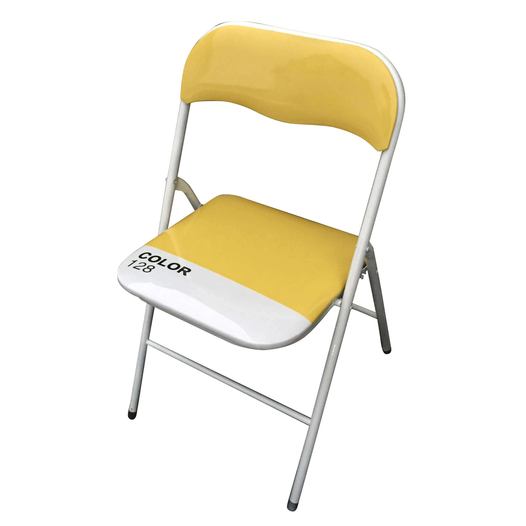 Sedia Pieghevole Slim Gialla Color 128