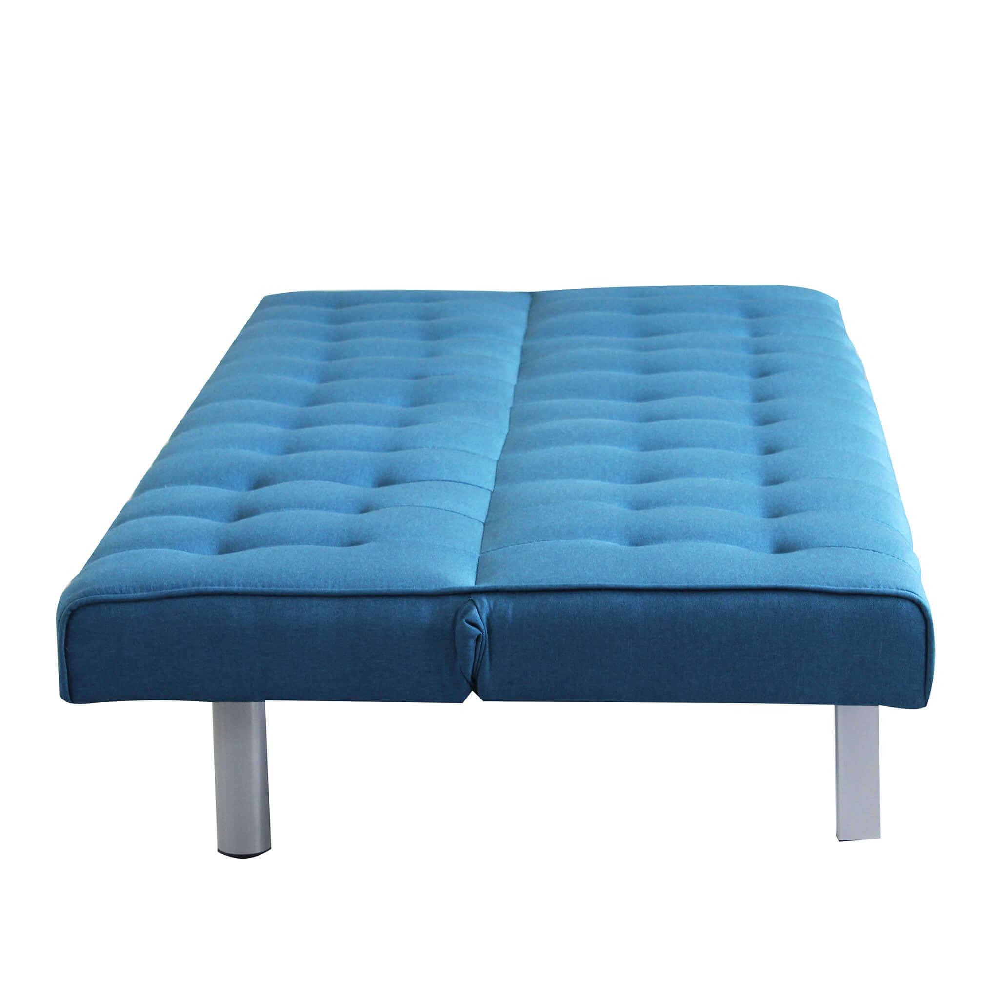 Divano letto 3 posti imbottito salvaspazio con sistema click clak Blue m