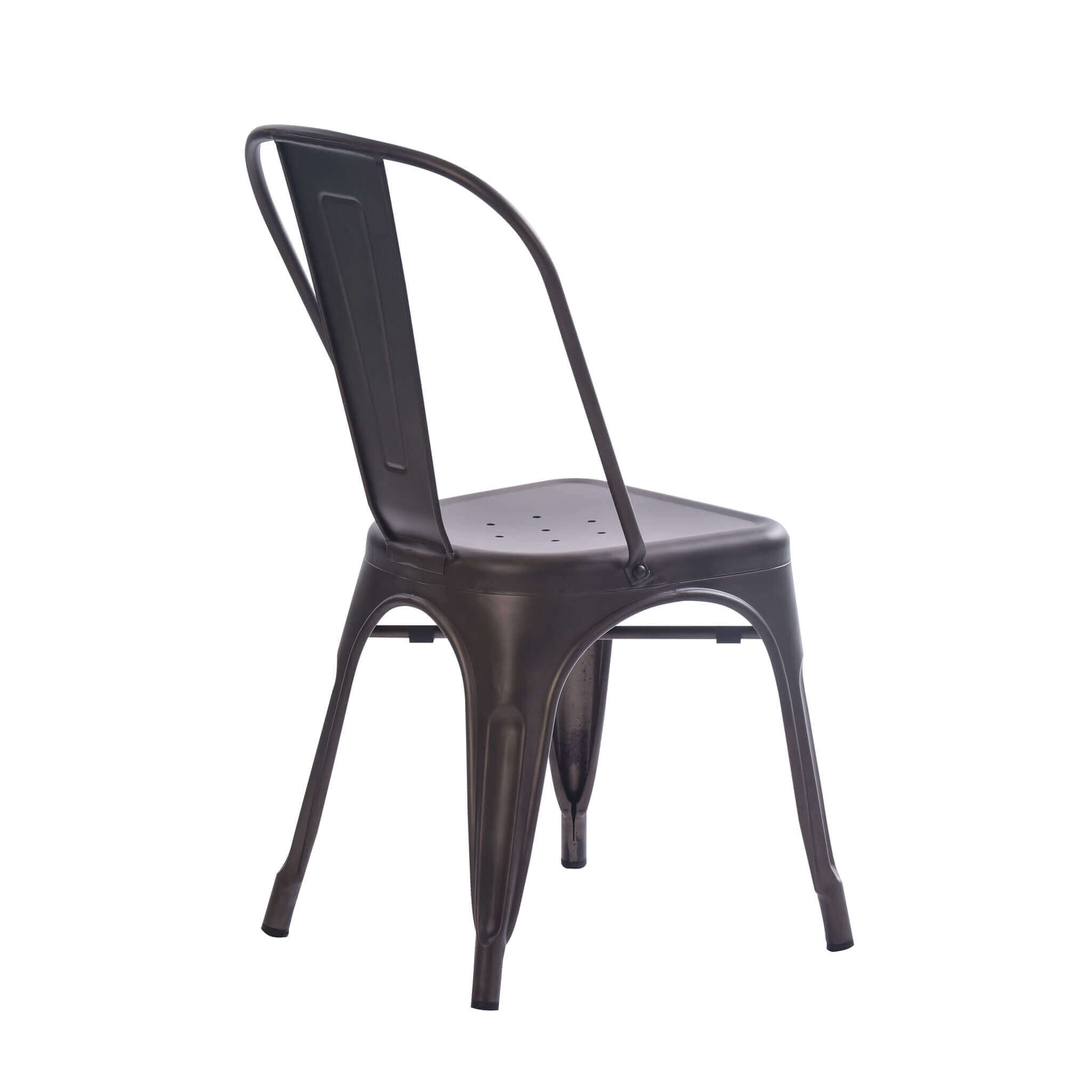 Sedia impilabile in acciaio stile industriale moderno Industrial Style D