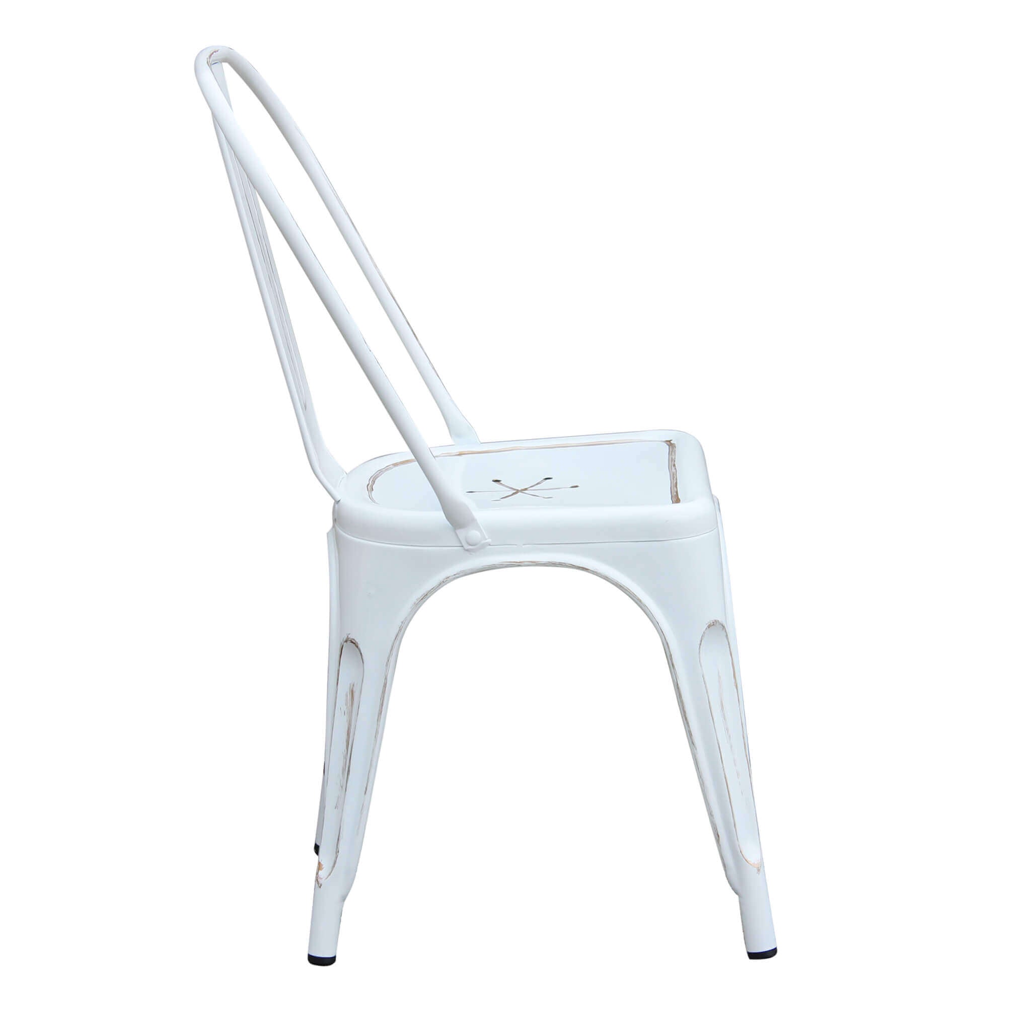 Sedia impilabile in acciaio stile industriale moderno Industrial Style R