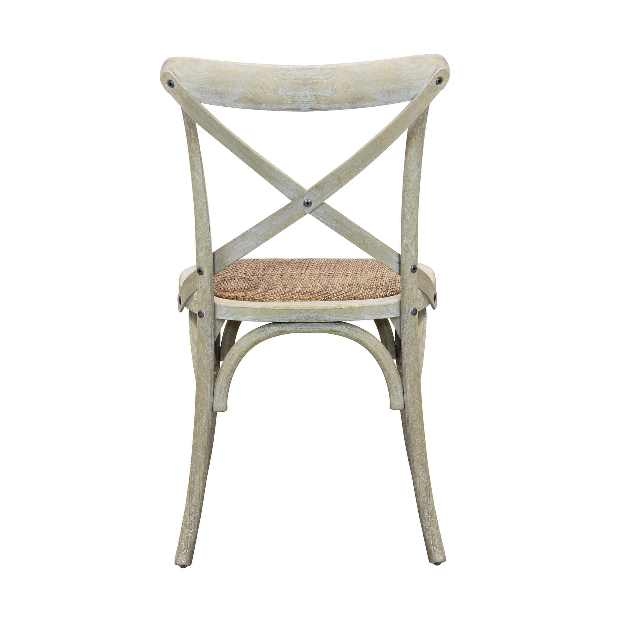 Sedia impilabile da interno ed esterno in legno senza braccioli Crocio