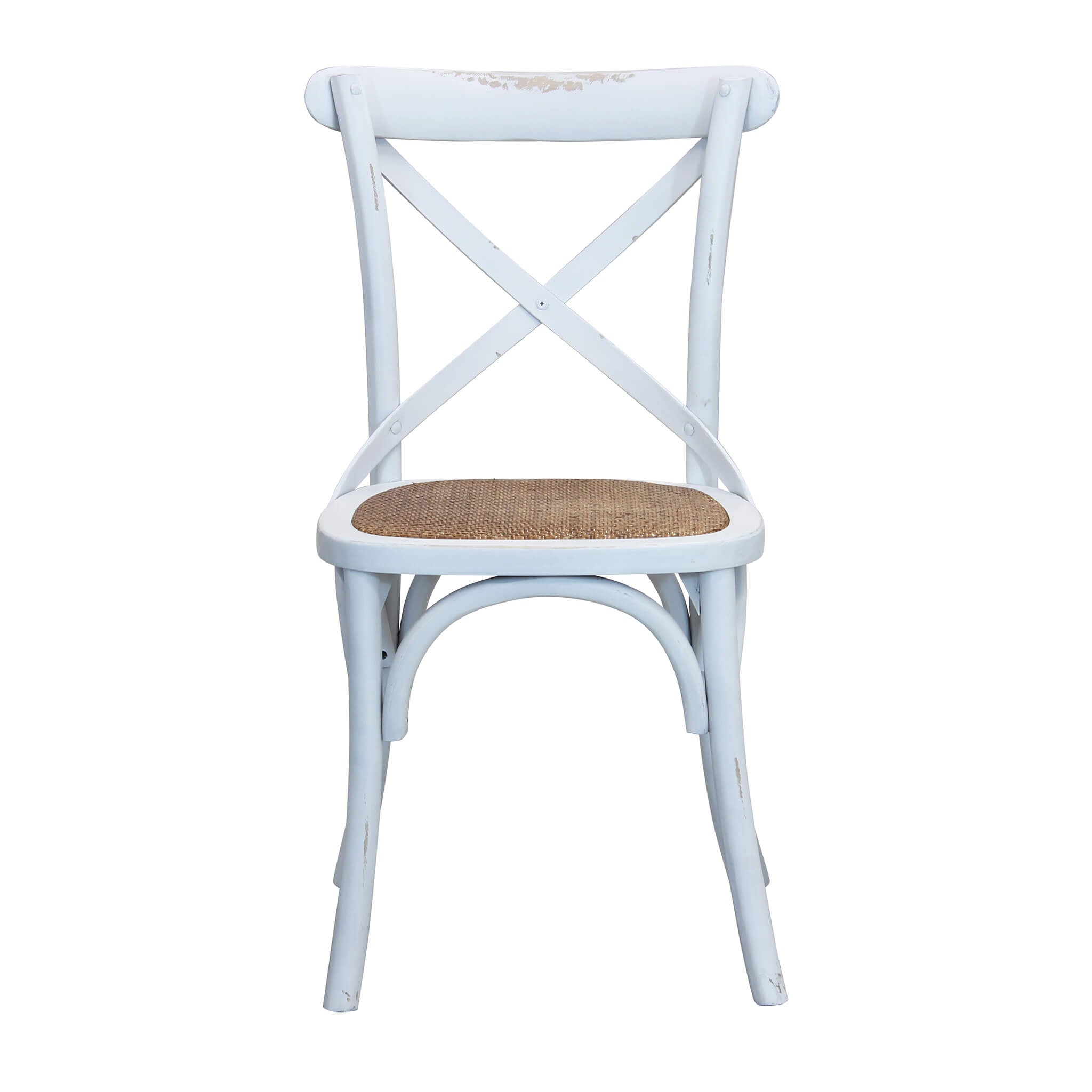 Sedia impilabile da interno ed esterno in legno senza braccioli Crocio