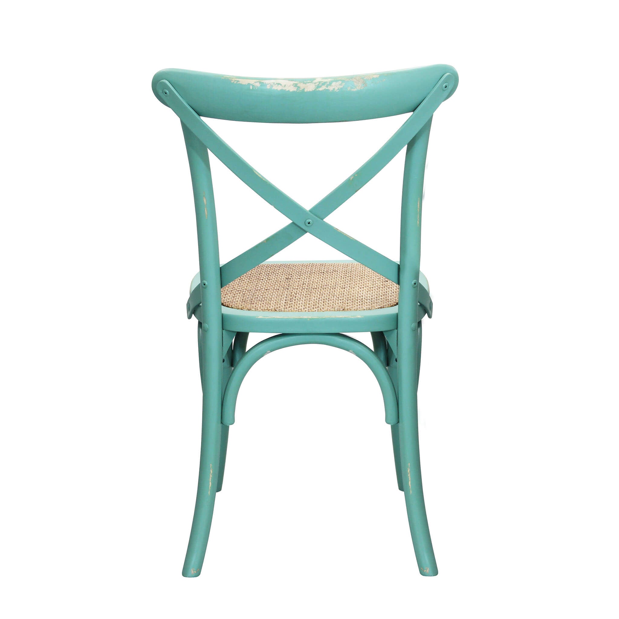 Sedia impilabile da interno ed esterno in legno senza braccioli Crocio