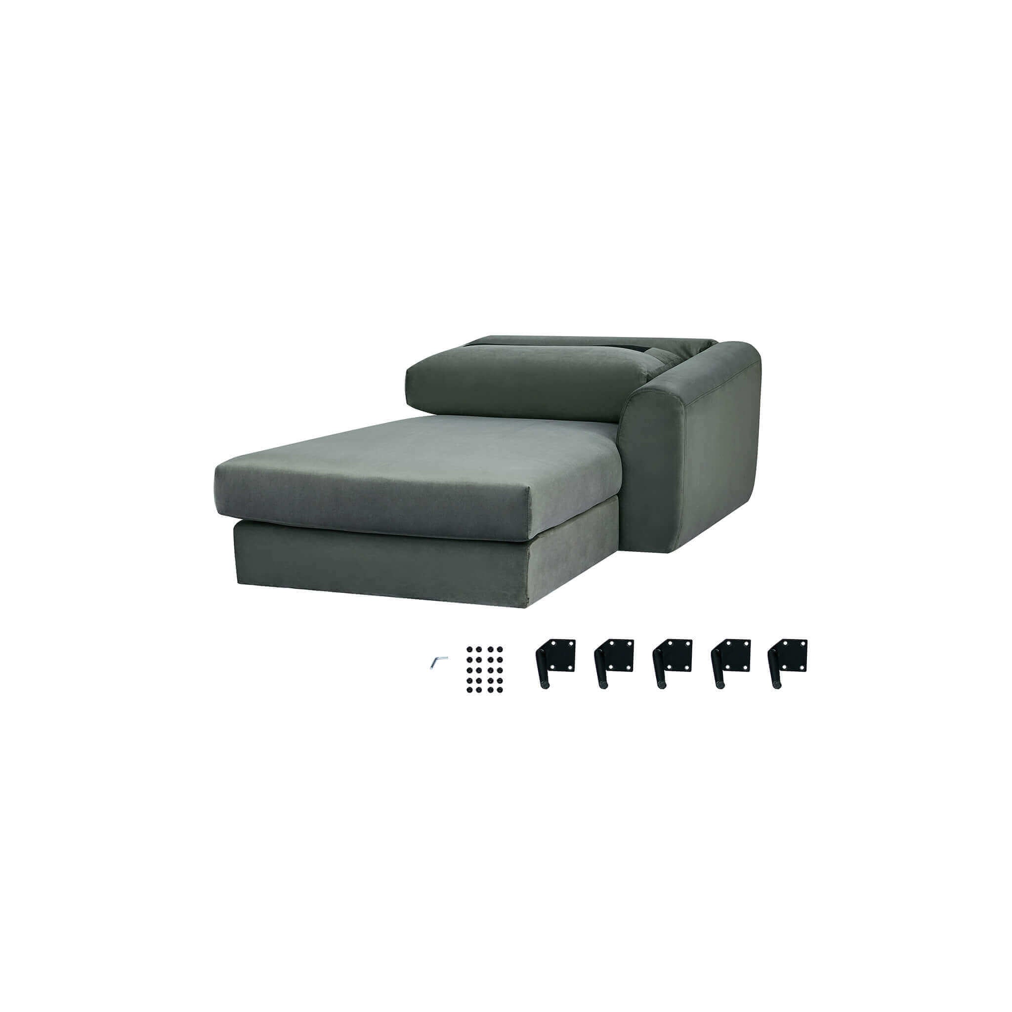 Divano per interno con chaise lounge 280 cm GREGOR