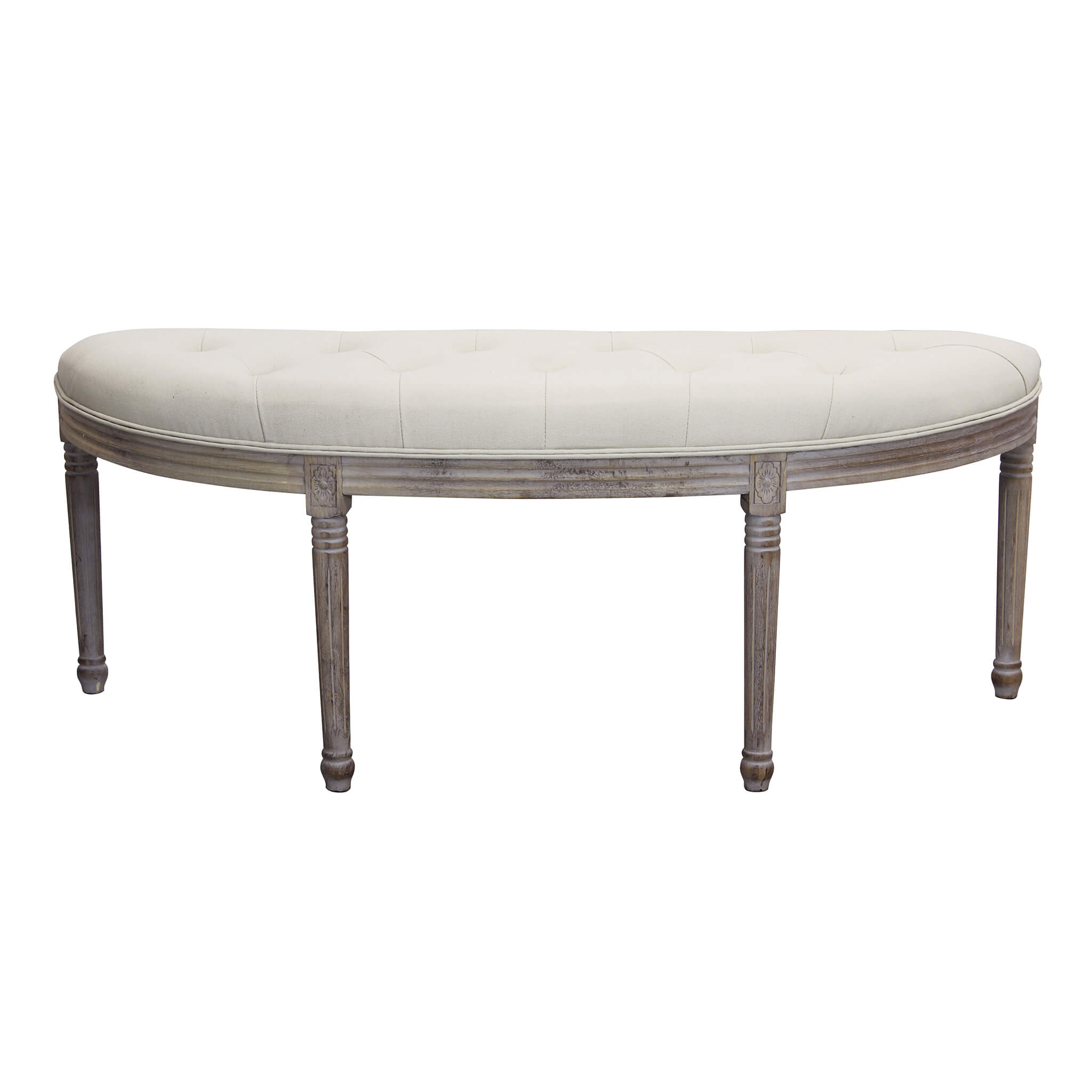 Panca 2 posti da interno salotto bar con struttura in legno e seduta morbida imbottita Winter