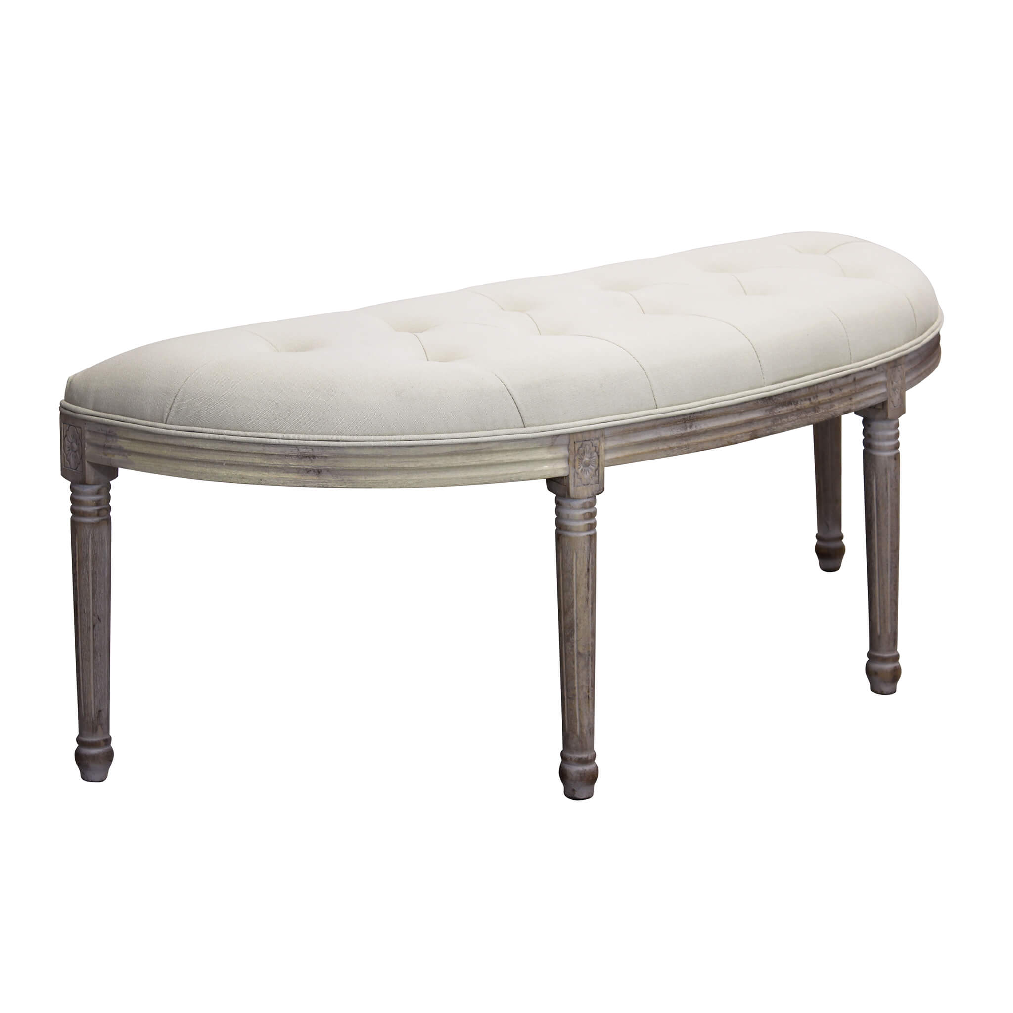 Panca 2 posti da interno salotto bar con struttura in legno e seduta morbida imbottita Winter