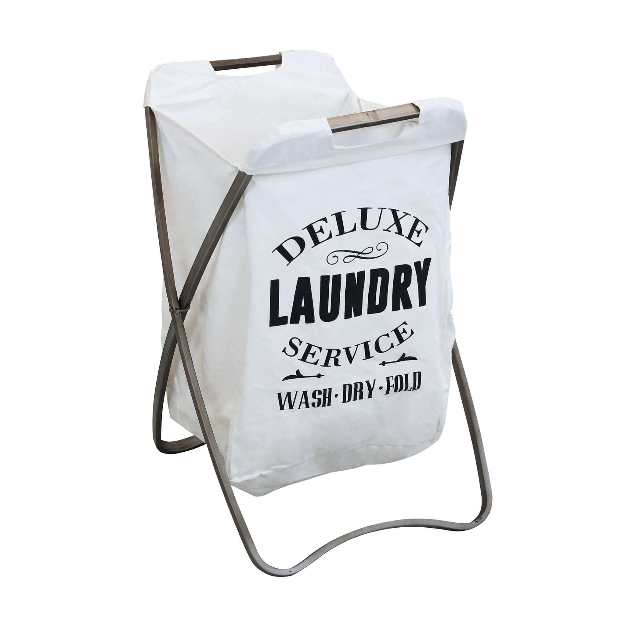 Porta Biancheria In Ferro E Stoffa Gilbert