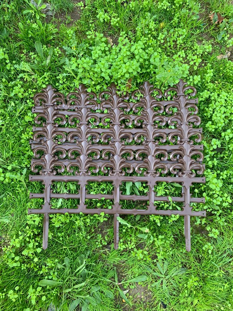 Bordura Staccionata Garden Art in resina 34cm 3,7Mt