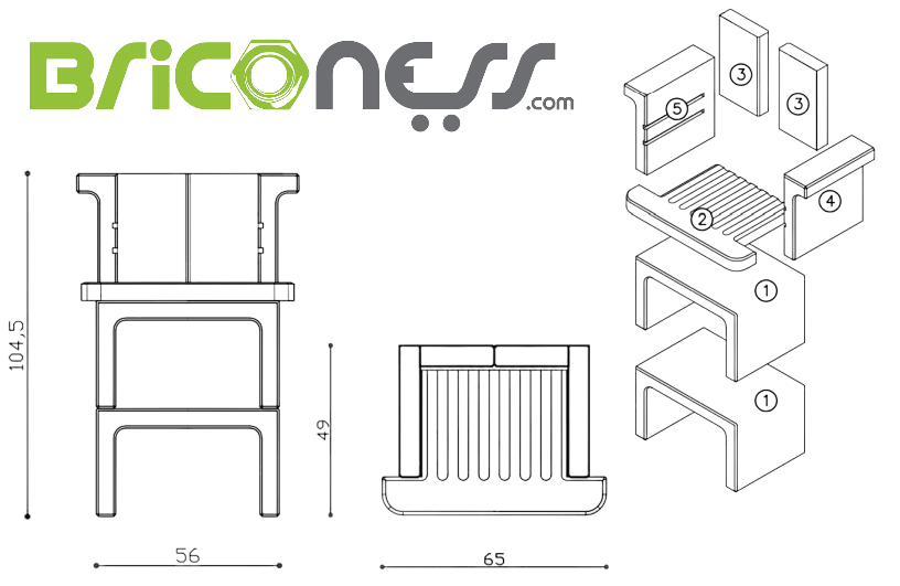 Barbecue a carbone prefabbricato in cemento con griglia INOX - Beton Lapillo