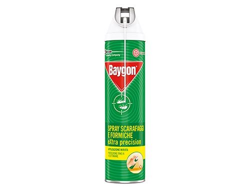Insetticida spray 400 ml per scarafaggi e formiche con beccuccio di precisione Baygon