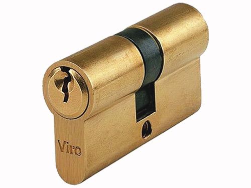 Cilindro in ottone per serratura a infilare 5 perni e nottolino antifuoriuscita VIRO Art. 920