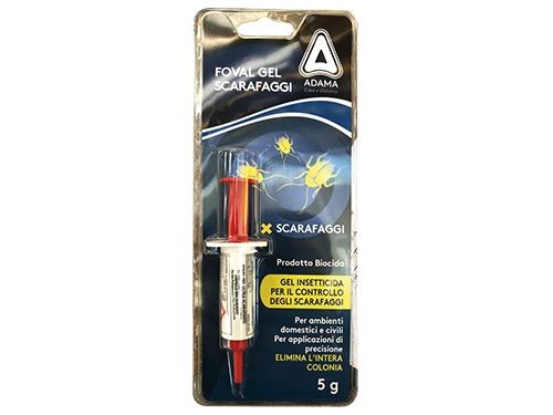 Insetticida gel per scarafaggi pronto all'uso di facile impiego FOVAL GEL ADAMA