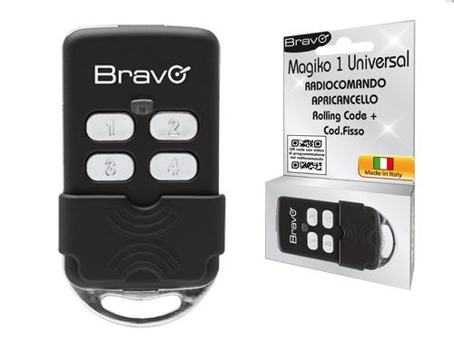 Telecomando radiocomando apricancello universale rolling code auto-apprendente Magiko Bravo