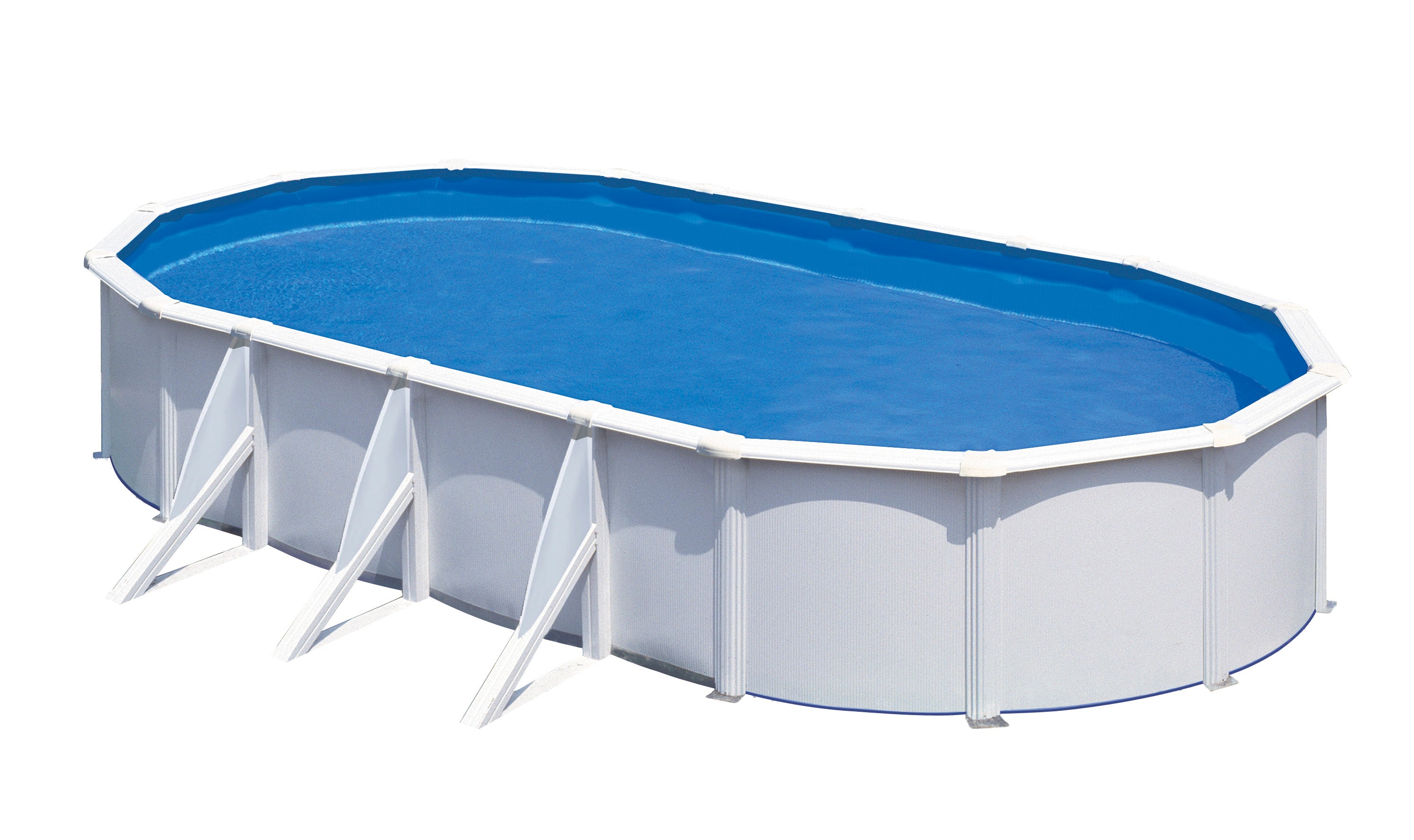 Piscina in acciaio Ovale 730x375x120 h con depuratore a sabbia serie Fidji GRE KIT730ECO