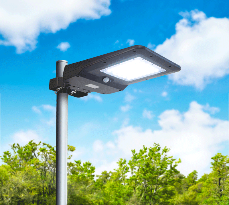 Proiettore lampione led con pannello fotovoltaico regolabile con batteria sostituibile 15 Watt 1600 lumen Century Levante