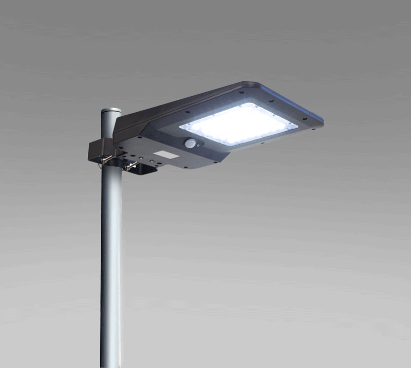 Proiettore lampione led con pannello fotovoltaico regolabile con batteria sostituibile 15 Watt 1600 lumen Century Levante