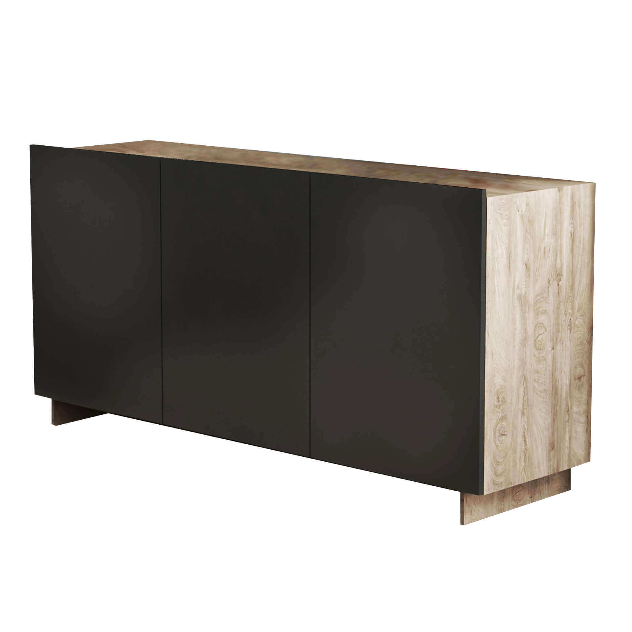 Credenza Carlile Antracite E Rovere Chiaro