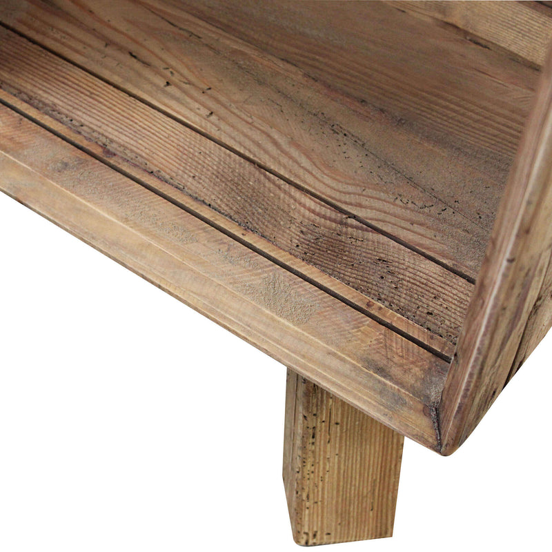 Scaffaletto in legno di pino con 6 scomparti e 3 cassetti Linea Elegance