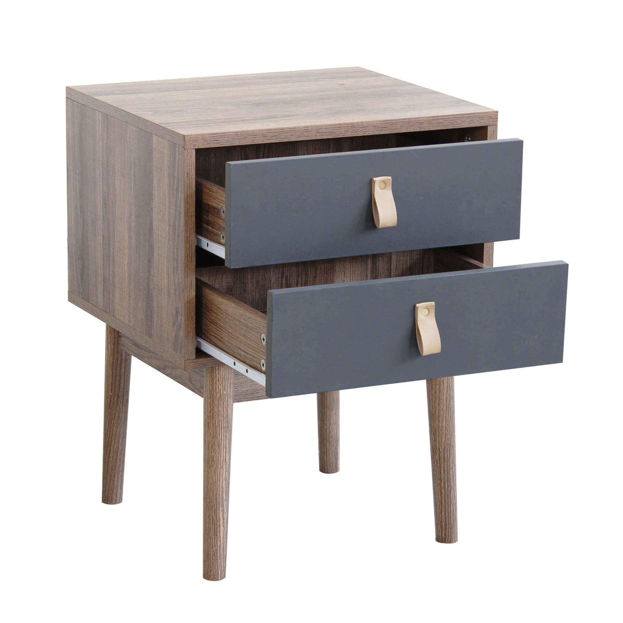 Mobiletto in legno con 2 cassetti in MDF