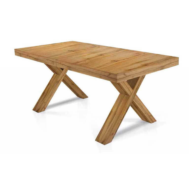Tavolo da pranzo allungabile fino a 480 cm in legno nobilitato naturale