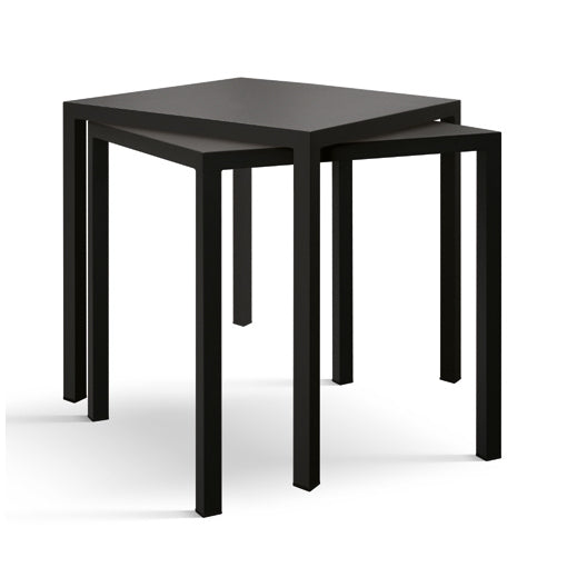 Tavolo quadrato autolivellante da esterno in metallo zincato per bar ristoranti Final