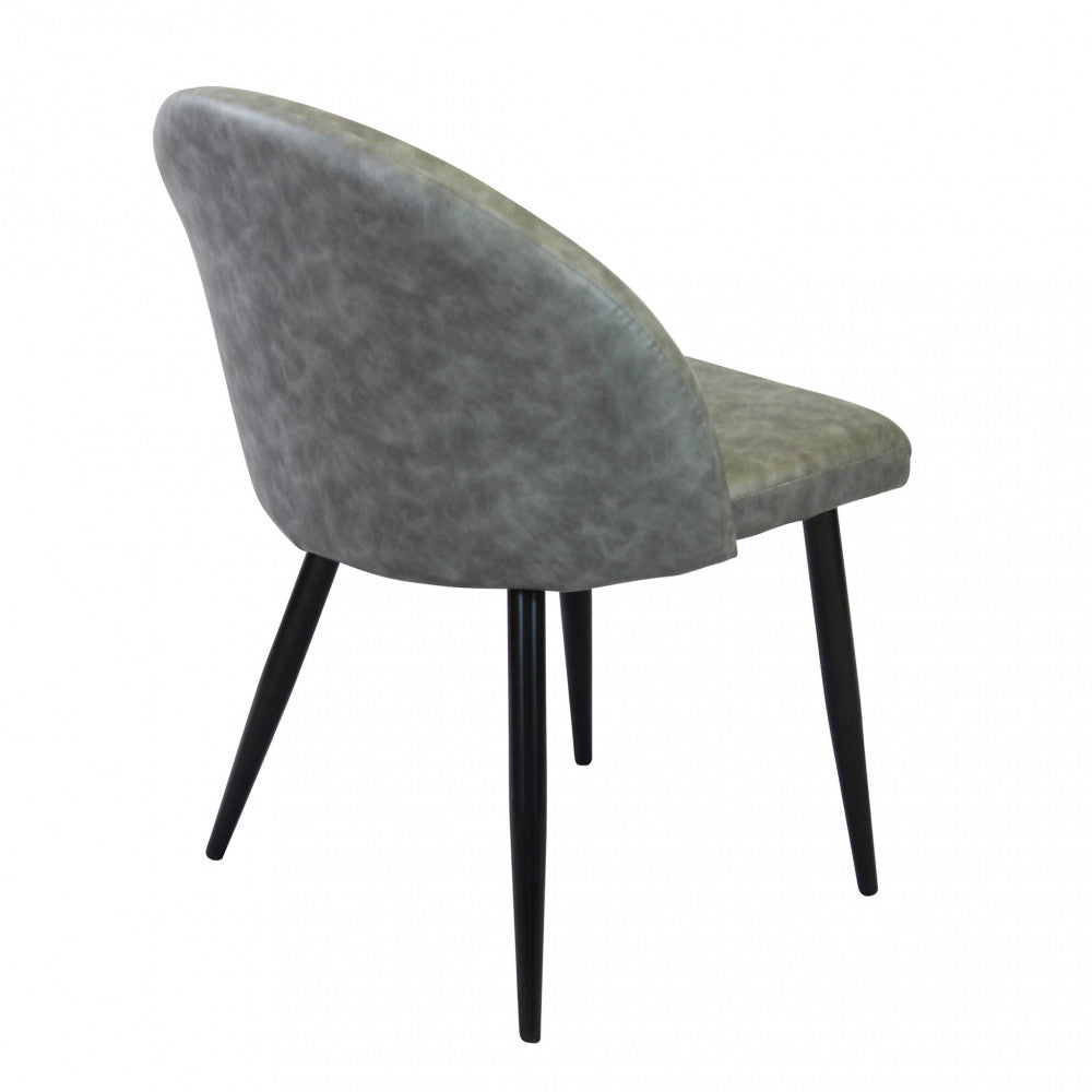 Sedia poltrona da interno con struttura in metallo e seduta morbida rivestita in ecopelle Call Me Large