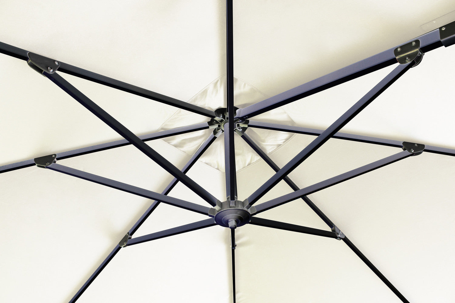 Ombrellone 3x3 mt da esterno locali e ristoranti con struttura in alluminio e telo in poliestere con airvent Tommee