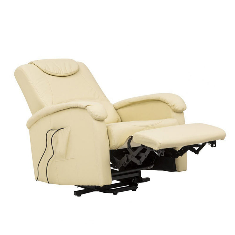 Poltrona relax in ecopelle elettrica massaggiante reclinabile per interno