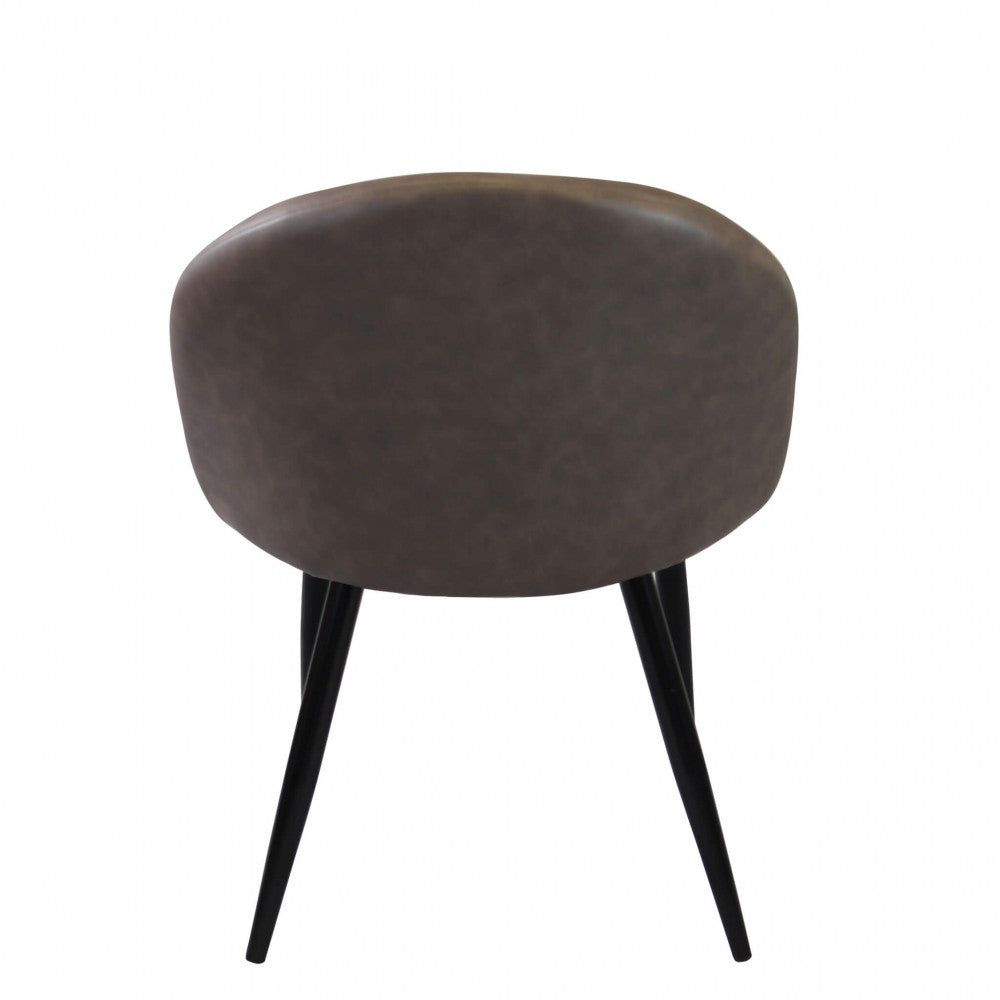 Sedia poltrona da interno con struttura in metallo e seduta morbida rivestita in ecopelle Call Me Large