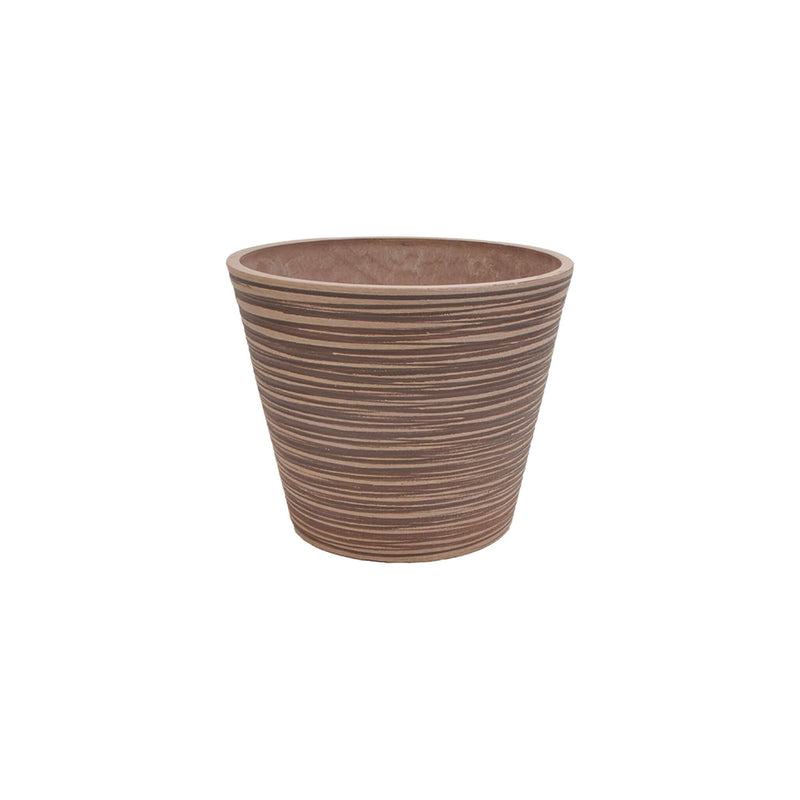 Vaso piccolo tondo da esterno giardino in fibra sintetica 31x25,4 cm Azalea