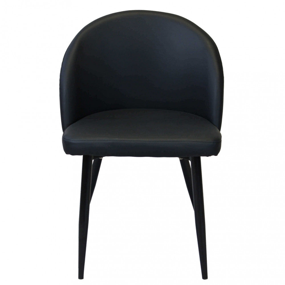 Sedia poltrona da interno con struttura in metallo e seduta morbida rivestita in ecopelle Call Me Large