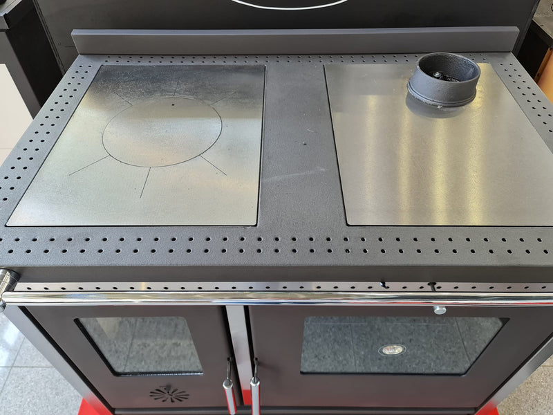 Stufa Cucina a Legna con Forno Struttura in acciaio 11,19 kW Exclusive Inox