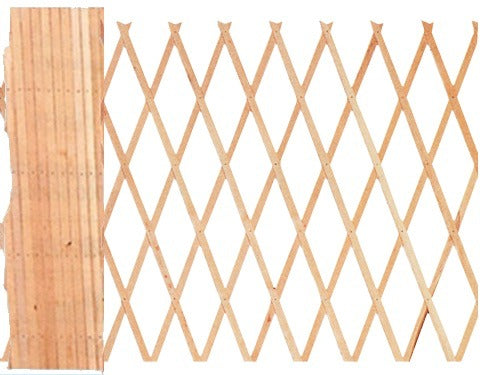 Traliccio grigliato in legno estensibile per esterno