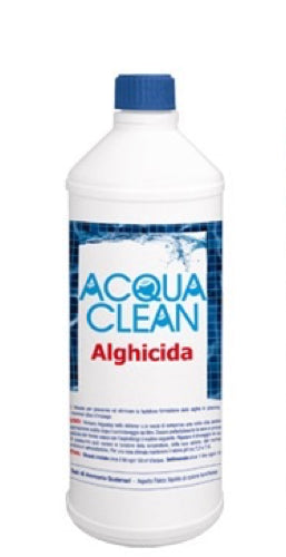 Alghicida anti alghe liquido da 1 Lt trattamento chimico per piscina Acqua Clean