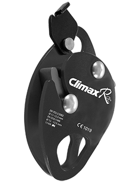 Dispositivo anticaduta con sistema di autoblaccaggio da applicare alle funi Climax Roc