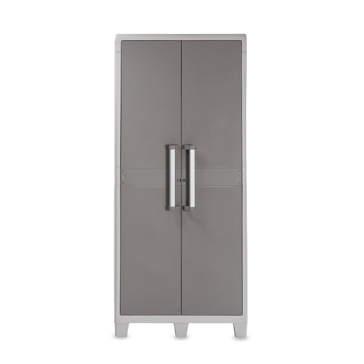 Armadio Portascope in resina con ripiani grigio chiaro tortora Urban XL Toomax