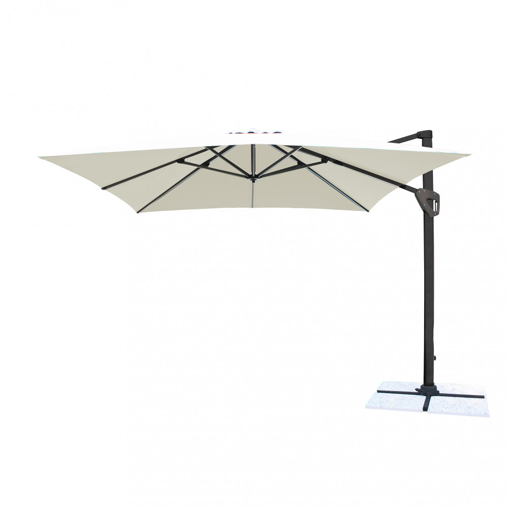 Ombrellone 3x3 mt da esterno locali e ristoranti con struttura in alluminio e telo in poliestere con airvent Tommee