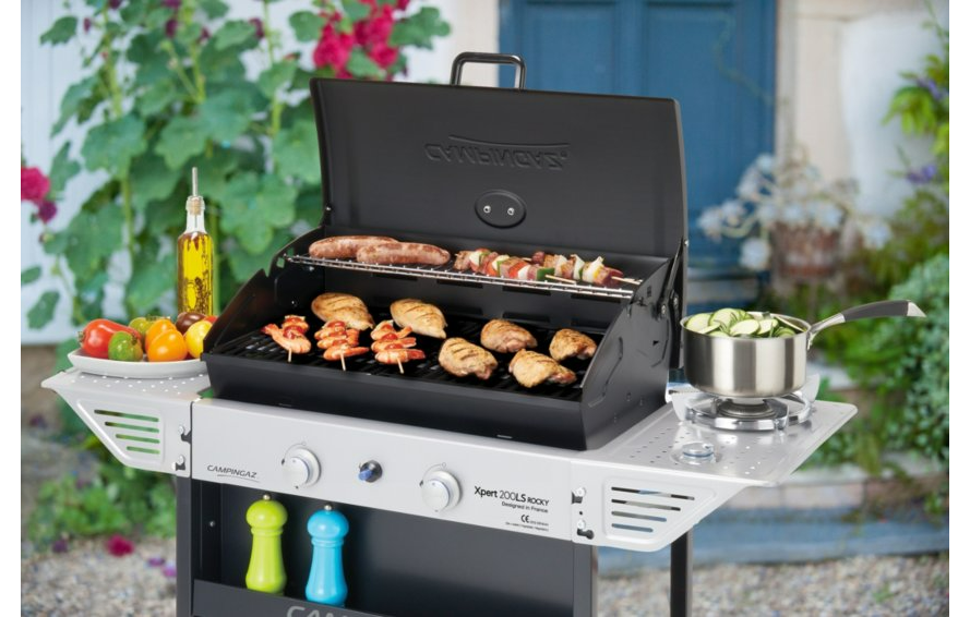 Barbecue a gas 2 griglie + fornello laterale Campingaz XPERT 200 LS + ROCKY