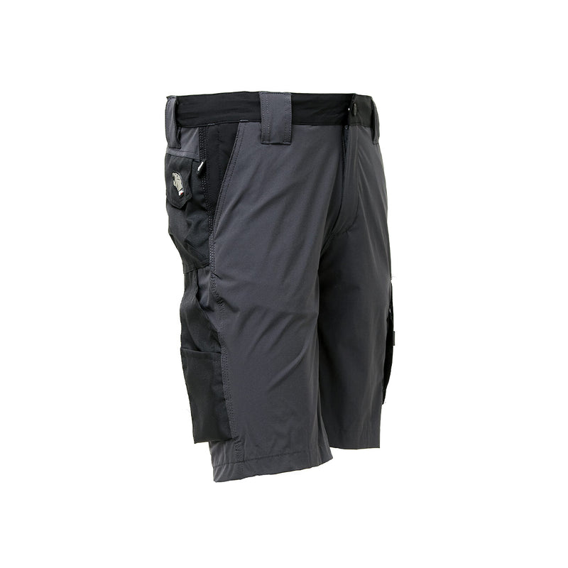 Pantalone da lavoro corto bermuda in tessuto U-4 con tasche Asphalt Grey MERCURY U-Power